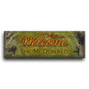 Bear Cub Welcome Personalized Stretched Canvas
