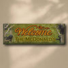 Bear Cub Welcome Personalized Stretched Canvas