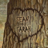 Deer Reflections Personalized Framed Canvas - 24 x 31