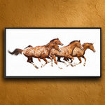 Personalized Free in Spirit Horse Framed Canvas