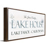 Family Lake House Personalized Wall Art