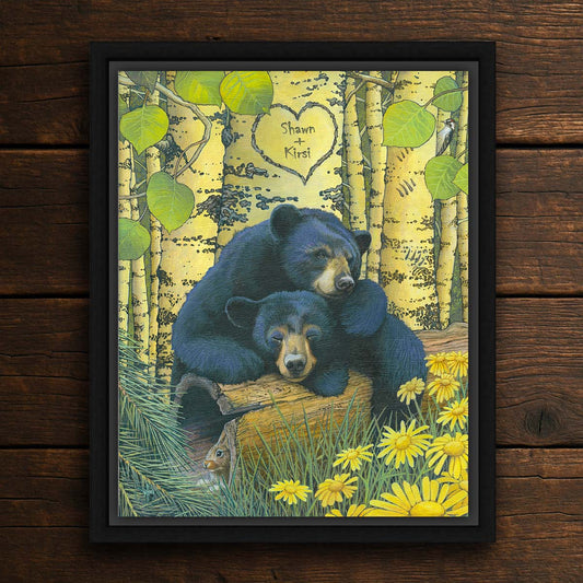 Bear Hugs Personalized Wall Art