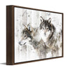 Winter Wolves Personalized Wall Art