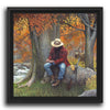 Forest Hunter Personalized Float Framed Canvas