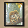 Squirrel Duo Personalized Wall Art