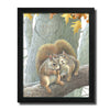 Squirrel Duo Personalized Wall Art