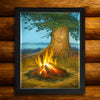 Campfire Retreat Personalized Wall Art