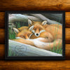 Fox Snooze Personalized Wall Art