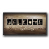 Antler Welcome Letters Personalized Wall Art
