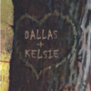 Whitetail Couple Personalized Framed Canvas - 10 x 18