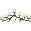 Metal Pinecone Candelabra
