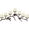 Metal Pinecone Candelabra