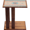 Southwest Aztec Wood Side Table
