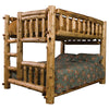 Full/Full Log Bunk Bed