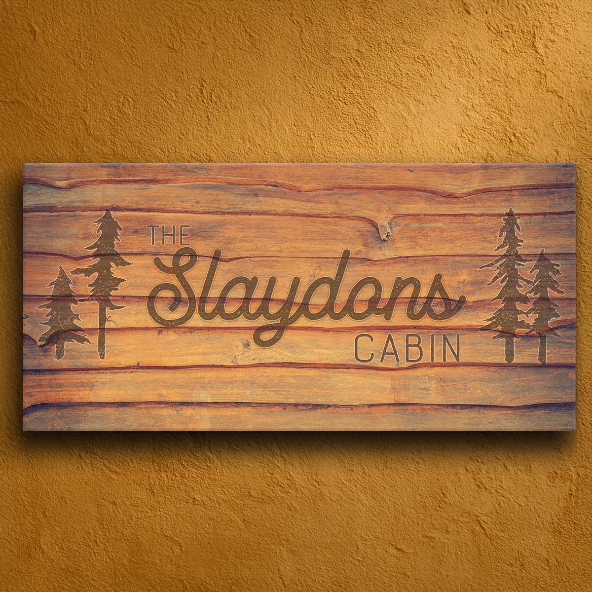 Pine Forest Personalized Stretched Canvas