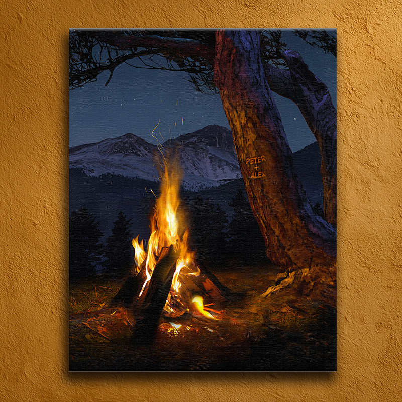 At the Campfire Personalized Wall Art