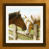 Hitched Personalized Horse Framed Canvas - Small