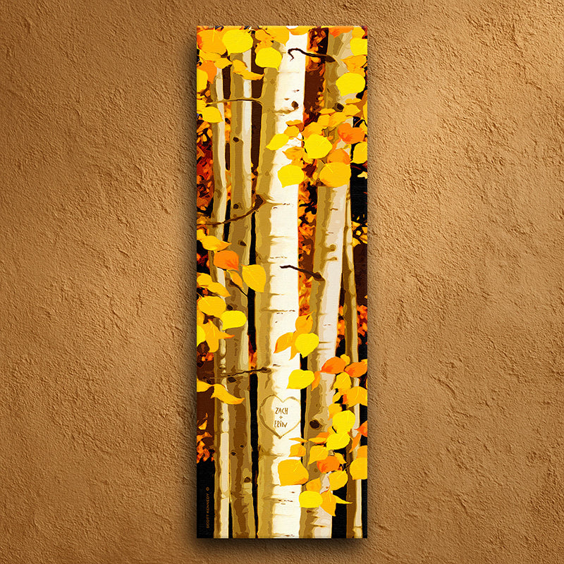 Sunny Aspens Personalized Wall Art