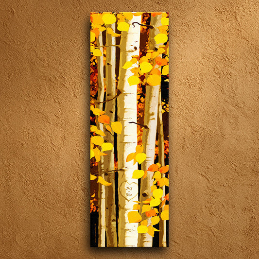 Sunny Aspens Personalized Wall Art