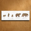 Personalized Bear Family Stretched Canvas - Large