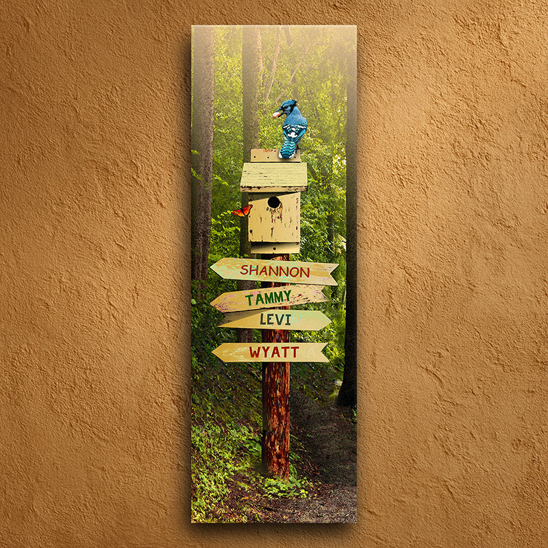 Forest Path Personalized Stretched Canvas - Small