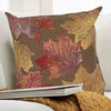 Falling Leaves Square Accent Pillow - Caramel