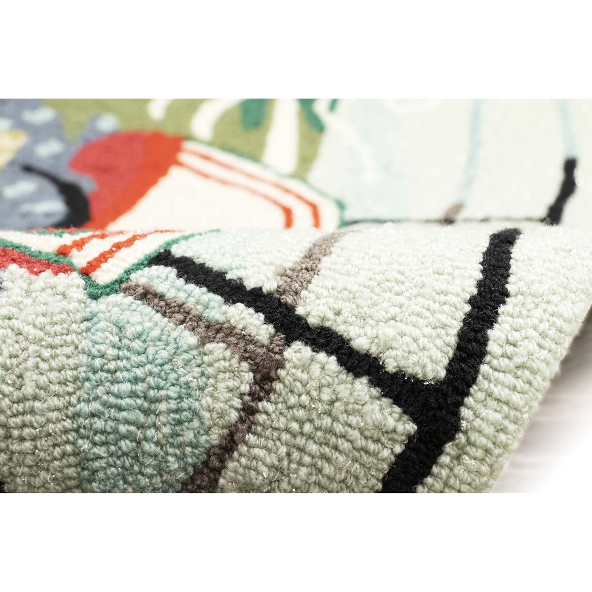 Dog's Winter Adventure Multi Indoor/Outdoor Rug - 20 x 30