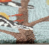 Perch Party Blue Floor Mat - 3 x 4 - OUT OF STOCK UNTIL 08/31/2026
