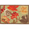 Fall Leaves Moss Indoor/Outdoor Rug - 2 x 3