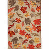Fall Leaves Tan Indoor/Outdoor Rug - 4 x 6