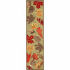 Fall Leaves Moss Indoor/Outdoor Rug - 2 x 8