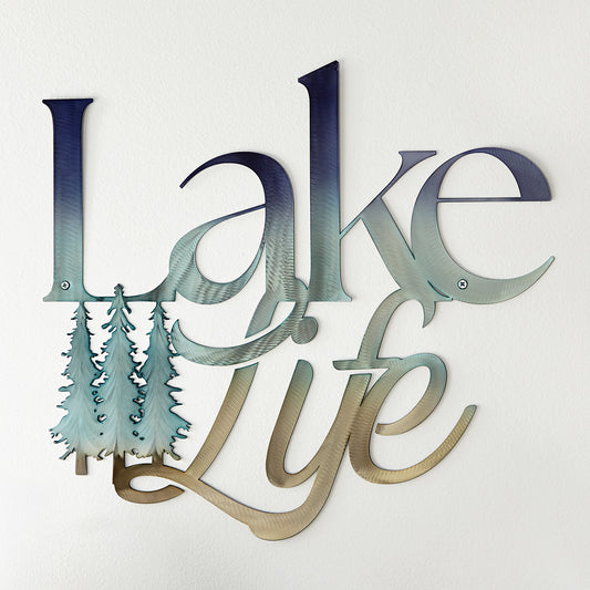 Lake Life Metal Wall Art
