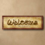 Personalized Welcome Rope Stretched Canvas