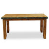 Barnwood Azul Table & Chairs with Bench and Nailheads - 6 pcs