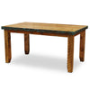 Barnwood Azul Table & Chairs with Bench and Nailheads - 6 pcs