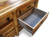 Barnwood Round Leg 6 Drawer Dresser
