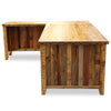 Barnwood Executive Desk with Left Return & Nailheads