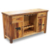 Barnwood Buffet w/ Carved Bear Designs