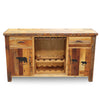 Barnwood Buffet w/ Carved Bear Designs