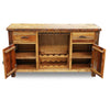 Barnwood Buffet w/ Carved Bear Designs