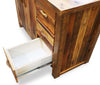 Barnwood Vanity with Carved Tree Design - 36 Inch