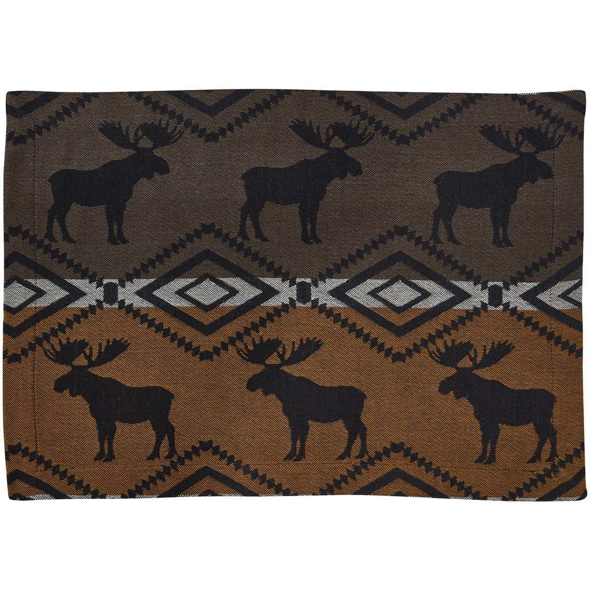 Timberline Moose Jacquard Table Linens