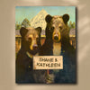 Bearly Gothic Personalized Wall Art
