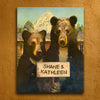 Bearly Gothic Personalized Wall Art