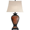 Tooled Leather Old West Lamp