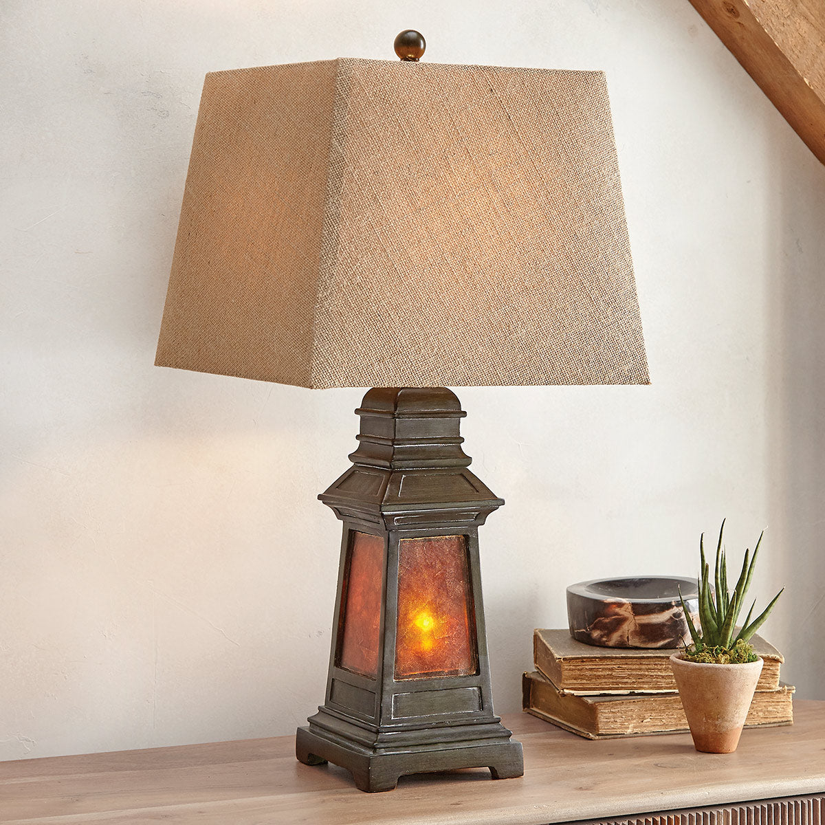 Woodland Table Lamp with Nightlight