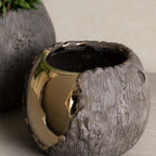 Golden Peak Ceramic Containers - Set of 2