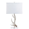 White Antler Table Lamp