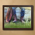 Personalized Boot Love Framed Print