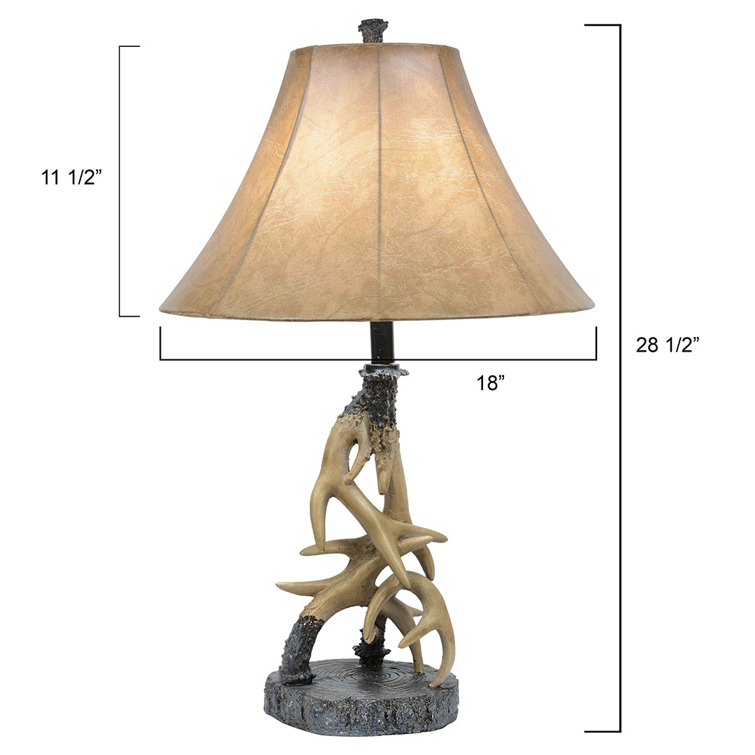 Faux Antler Table Lamp